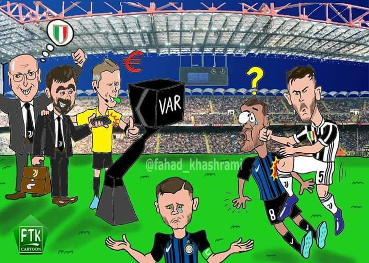 Dalla Tv araba arriva un’eloquente vignetta sul campionato italiano…