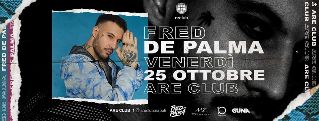 Fred De Palma a Napoli: l’Are Club accoglie il rapper che ha spopolato in Italia con la sua hit estiva