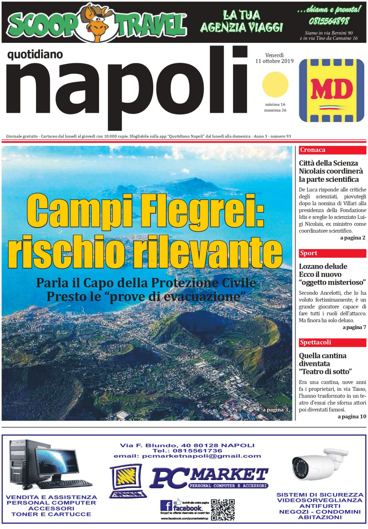 Sfoglia il giornale di oggi venerdì 11 ottobre