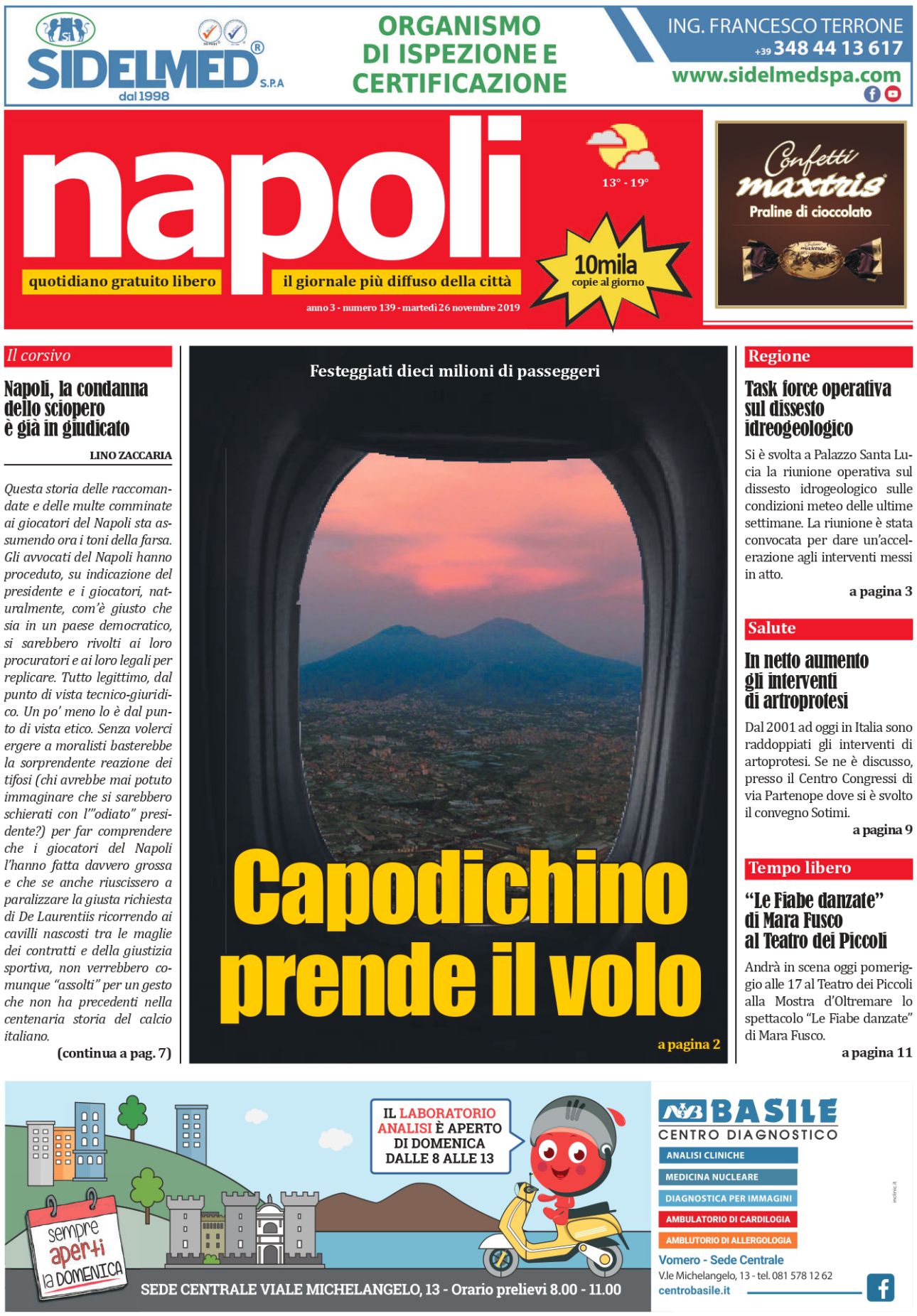 Sfoglia il giornale di oggi martedì 26 novembre