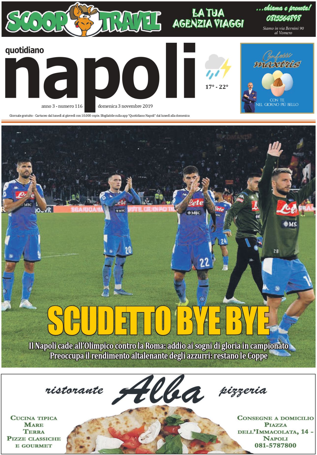 Sfoglia il giornale di oggi domenica 3 novembre
