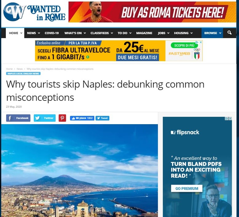 "Sfatiamo i luoghi comuni su Napoli": l'articolo per stranieri in Italia che demolisce i pregiudizi sulla città