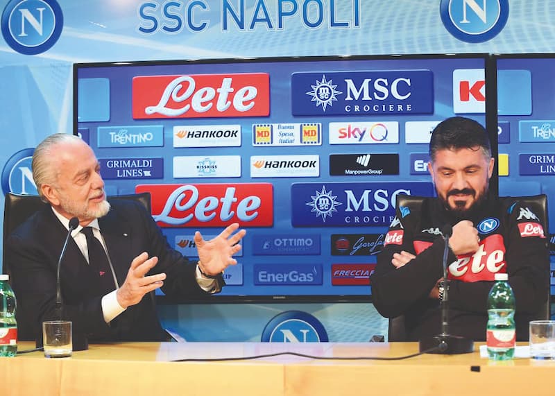 Comunque vada è stato bello Aurelio De Laurentiis e Gennaro Gattuso