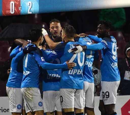 Salernitana-Napoli: gli azzurri sbancano l’Arechi, chiudendo il girone di andata a quota 50