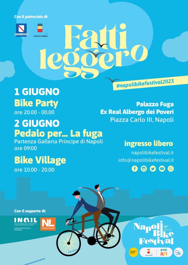 Al via la dodicesima edizione di Napoli Bike Festival