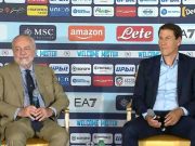 Rinnovo Osimhen, il presidente De Laurentiis nella conferenza di presentazione del nuovo tecnico…