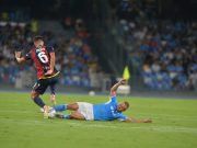 Napoli-Bologna: tris azzurro per debutto in campionato al Maradona con i gol di Di Lorenzo, Kvaratskhelia e Simeone