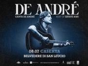 Un’Estate da Belvedere: Cristiano De André in concerto al Belvedere di San Leucio (Caserta) l’8 luglio con “De André Canta De André Best Of Estate 2025”