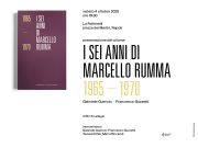 Sabato 4 ottobre La Feltrinelli – presentazione del volume “I SEI ANNI DI MARCELLO RUMMA 1965 – 1972 a cura di Gabriele Guercio e Francesco Guzzetti
