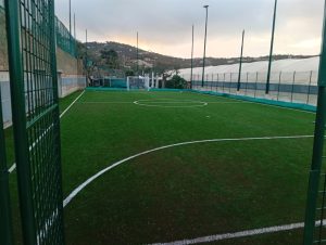 Il nuovo manto erboso a Schiazzano