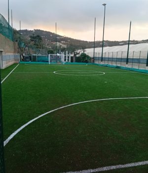 Il nuovo manto erboso a Schiazzano