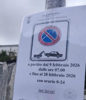 Chiusa un'area parcheggio pubblica