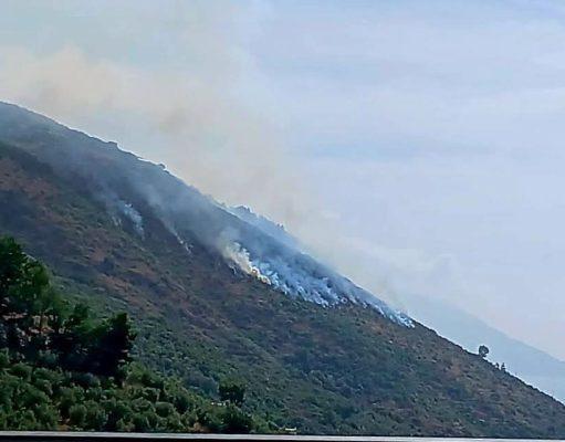 Grosso incendio a Nerano di Massa Lubrense Incendio