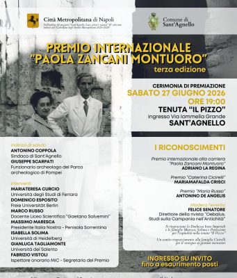 Assegnati premi alla III° del Premio “Zancani Montuoro” Premio archeologico Zancani Montuoro a Sant'Agnello