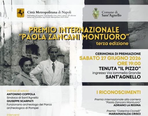 Assegnati premi alla III° del Premio “Zancani Montuoro” Premio archeologico Zancani Montuoro a Sant'Agnello