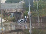 Bomba d’acqua a Torre Annunziata: strade sommerse e caos per il maltempo