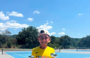 Trapani ancora vincitore a Fiuggi nella Junior Next Gen di tennis Il tennista under 10 Luigi Trapani allenato dal maestro Gargiulo