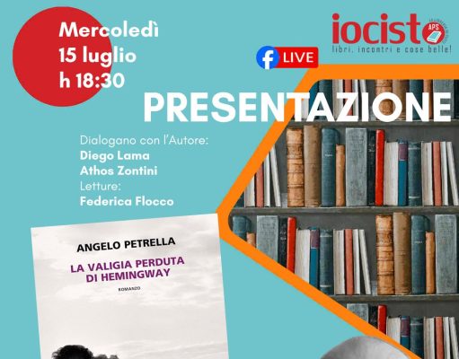 Il nuovo libro di Petrella alla IoCiSto "La valigia perduta di Hemingway (Neri Pozza)" allz libreria IoCiSto