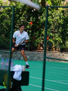 Federer gioca in Costiera amalfitana