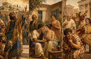 Aristofane, Menandro e Plauto: i grandi maestri della commedia antica Aristofane, Menandro e Plauto: i grandi maestri della commedia antica