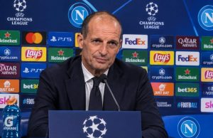 Napoli-Arsenal 0-1, Allegri: «Sono molto arrabbiato, ma dobbiamo rimanere sereni»