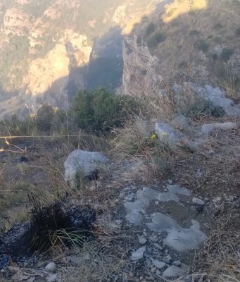 “Spento incendio a Tordigliano. Parla Ciccio di Chiosse Il fronte di fi fuoco