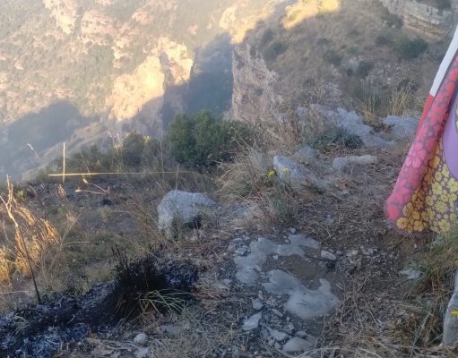“Spento incendio a Tordigliano. Parla Ciccio di Chiosse Il fronte di fi fuoco