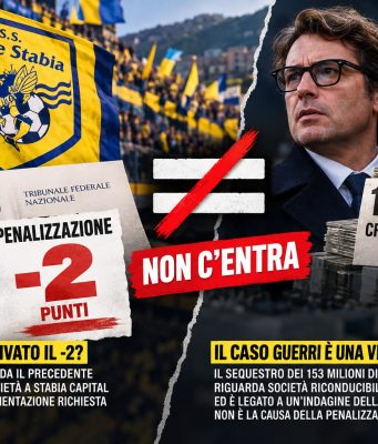 Juve Stabia, perché è arrivato il -2: la penalizzazione non c’entra con il caso Guerri