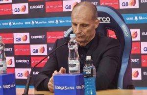 Napoli-Roma 3-3, Allegri: «Sono arrabbiato, abbiamo lasciato due punti per strada»