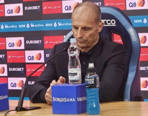 Napoli-Roma 3-3, Allegri: «Sono arrabbiato, abbiamo lasciato due punti per strada»