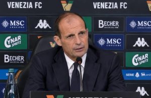 Venezia-Napoli 1-0, Allegri: «Gli episodi sono contro, dobbiamo ribaltare il momento»