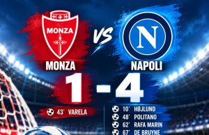 Monza-Napoli 1-4: Højlund apre, Politano trascina gli azzurri. Poker nel segno della reazione